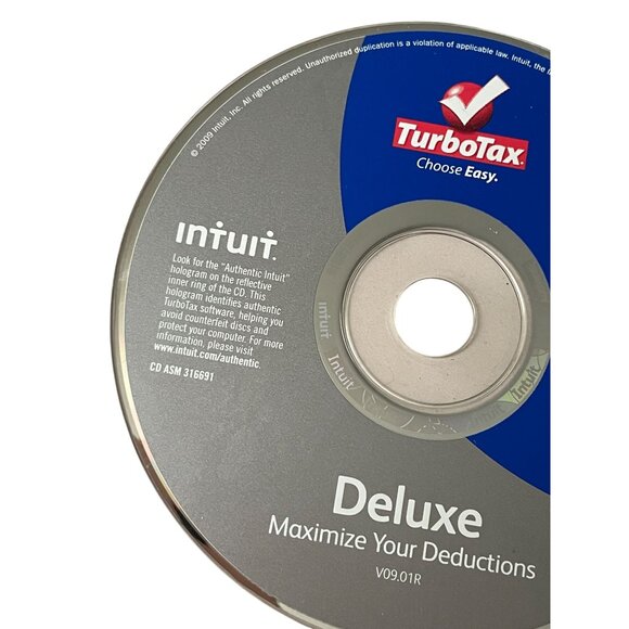 TurboTax Deluxe 2009 Software for Federal and State Tax Preparation CD-ROM - Picture 2 of 6